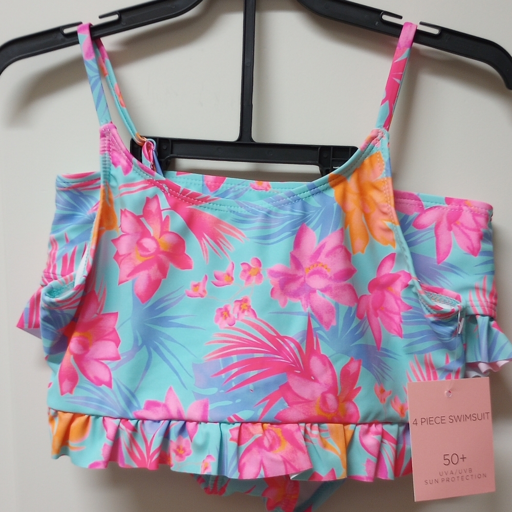 NWT Juicy Couture KIDS 4 Piece Swimsuit Set